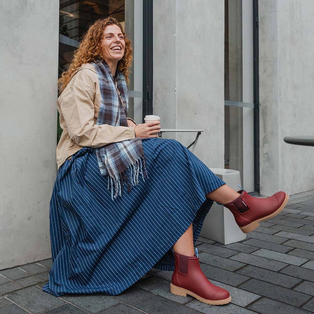Merry People - Bobbi Boot, Brick Red - The Flower Crate