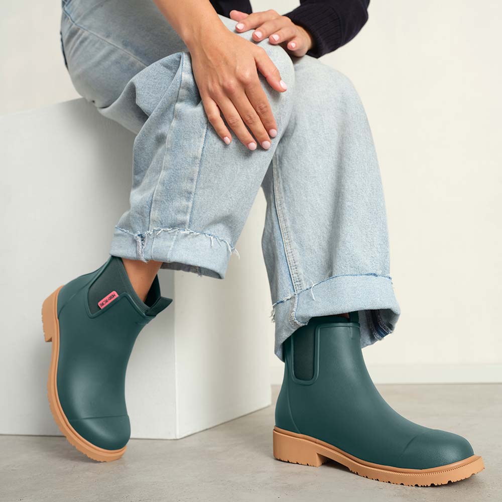 Merry People - Bobbi Boot, Teal - The Flower Crate
