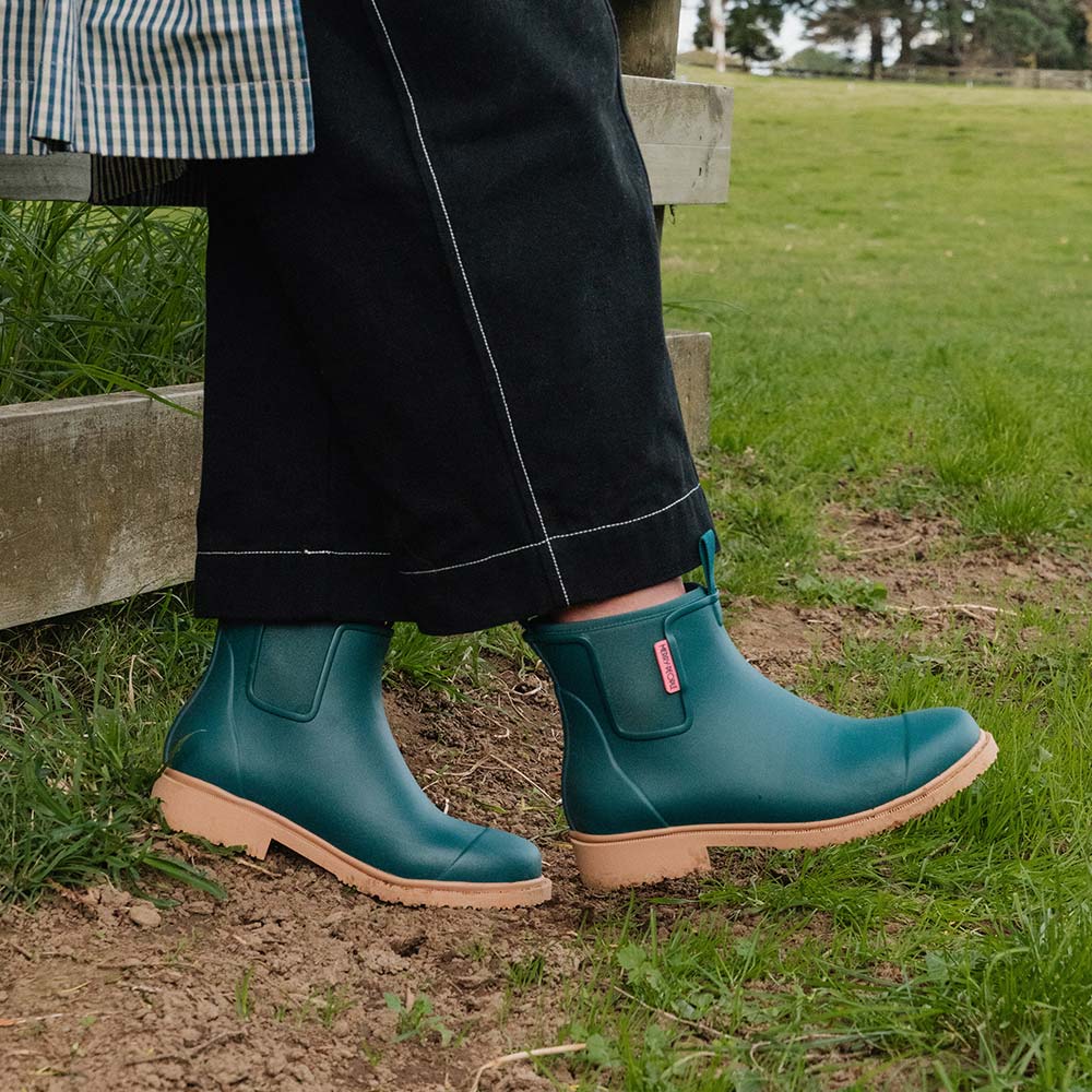 Merry People - Bobbi Boot, Teal - The Flower Crate