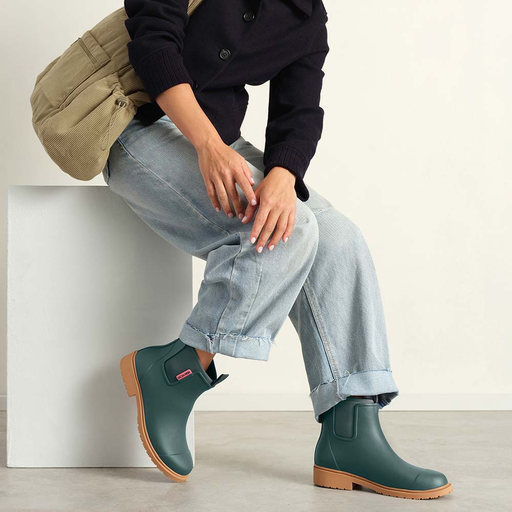 Merry People - Bobbi Boot, Teal - The Flower Crate