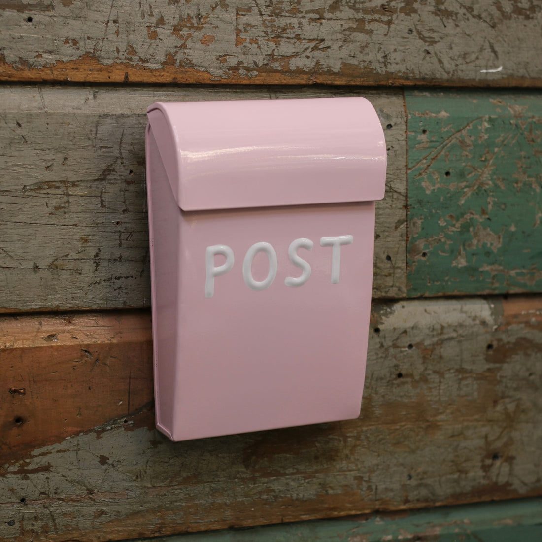 Metal Post Box - Pink - The Flower Crate