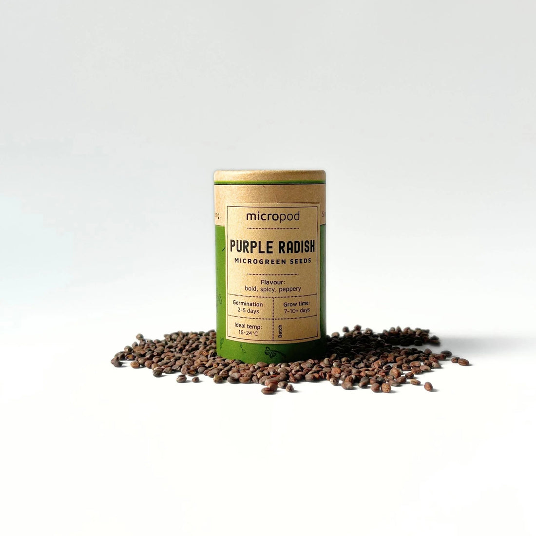 Micropod - Seedtube, Purple Radish - The Flower Crate