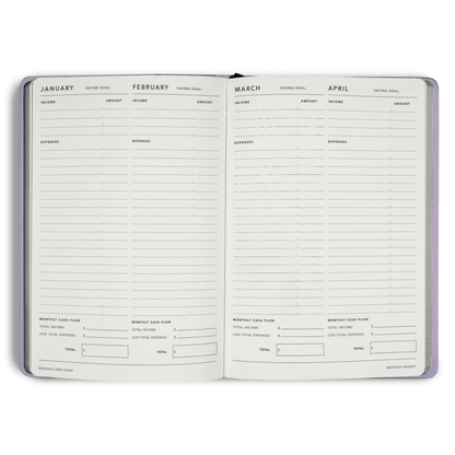 MiGoals - 2026 Lilac Weekly Spread Diary - The Flower Crate