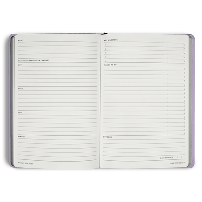 MiGoals - 2026 Lilac Weekly Spread Diary - The Flower Crate