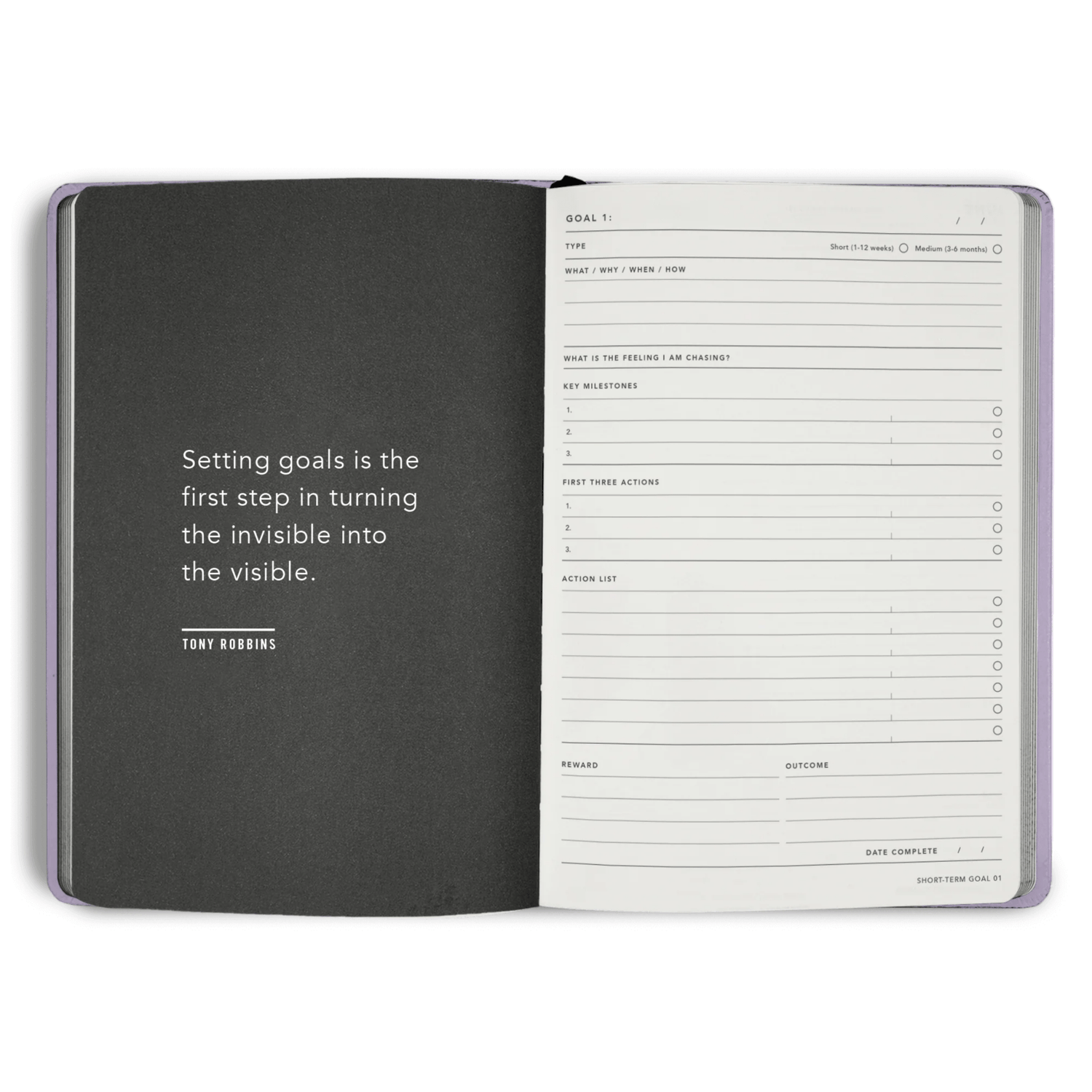 MiGoals - 2026 Lilac Weekly Spread Diary - The Flower Crate