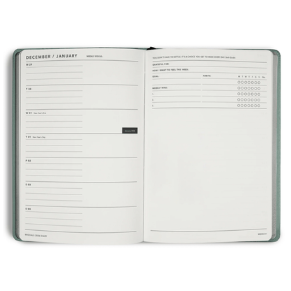 MiGoals - 2026 Sea Green &quot;From the Little Things&quot; Weekly Notes Diary - The Flower Crate