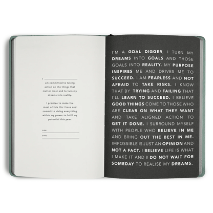 MiGoals - 2026 Sea Green &quot;From the Little Things&quot; Weekly Notes Diary - The Flower Crate