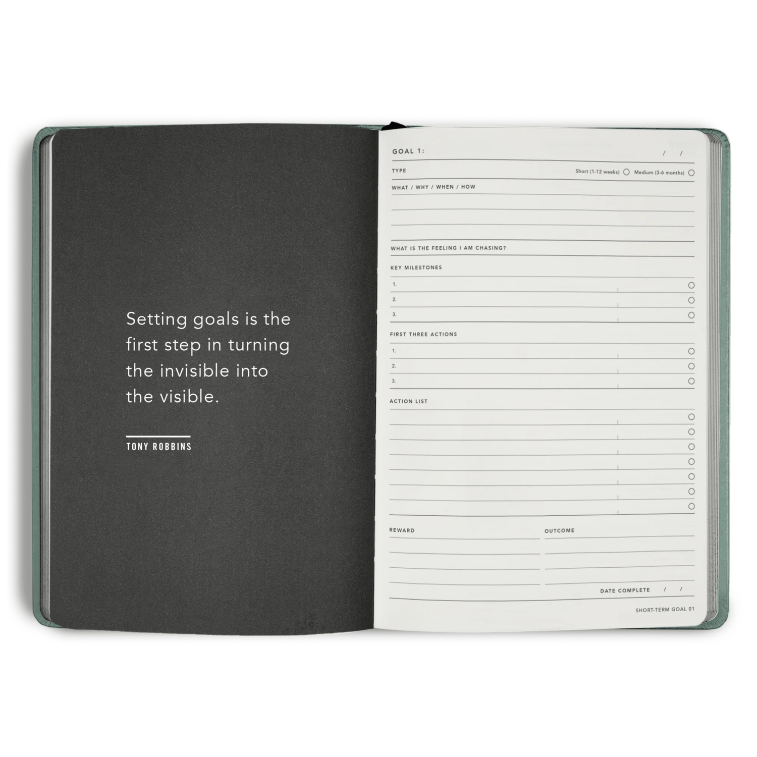 MiGoals - 2026 Sea Green &quot;From the Little Things&quot; Weekly Notes Diary - The Flower Crate