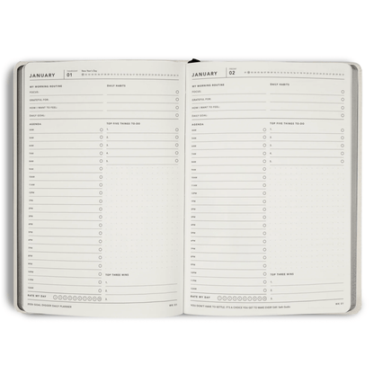 MiGoals - 2026 Vanilla Daily Goal Digger Planner - The Flower Crate