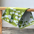 Murakami Pile - Heart Leaf Hand Towel, Green - The Flower Crate