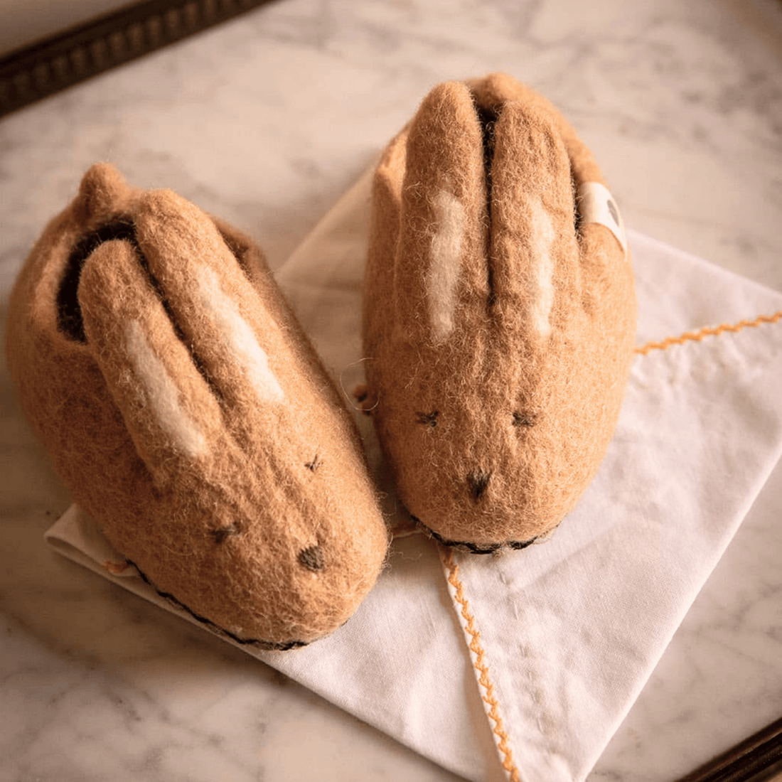 Muskhane - Felt Bunny Slippers - The Flower Crate