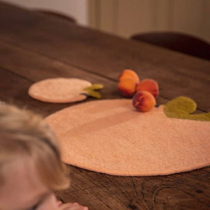 Muskhane - Peach Pastille Placemat - The Flower Crate