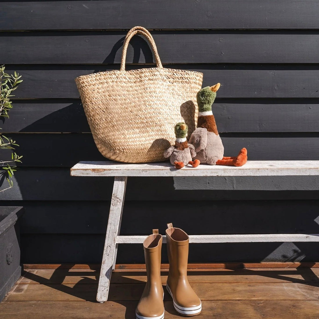 Nana Huchy - Mini Hugo the Mallard Duck Rattle - The Flower Crate