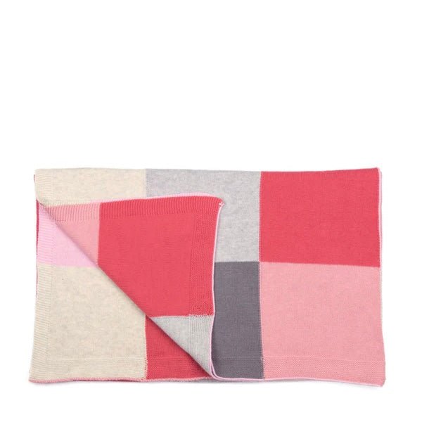 Nana Huchy - Patchwork Baby Blanket, Pink - The Flower Crate