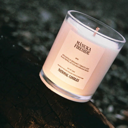National Candles - Mānuka Fireside Candle - The Flower Crate