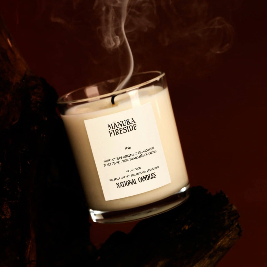 National Candles - Mānuka Fireside Candle - The Flower Crate