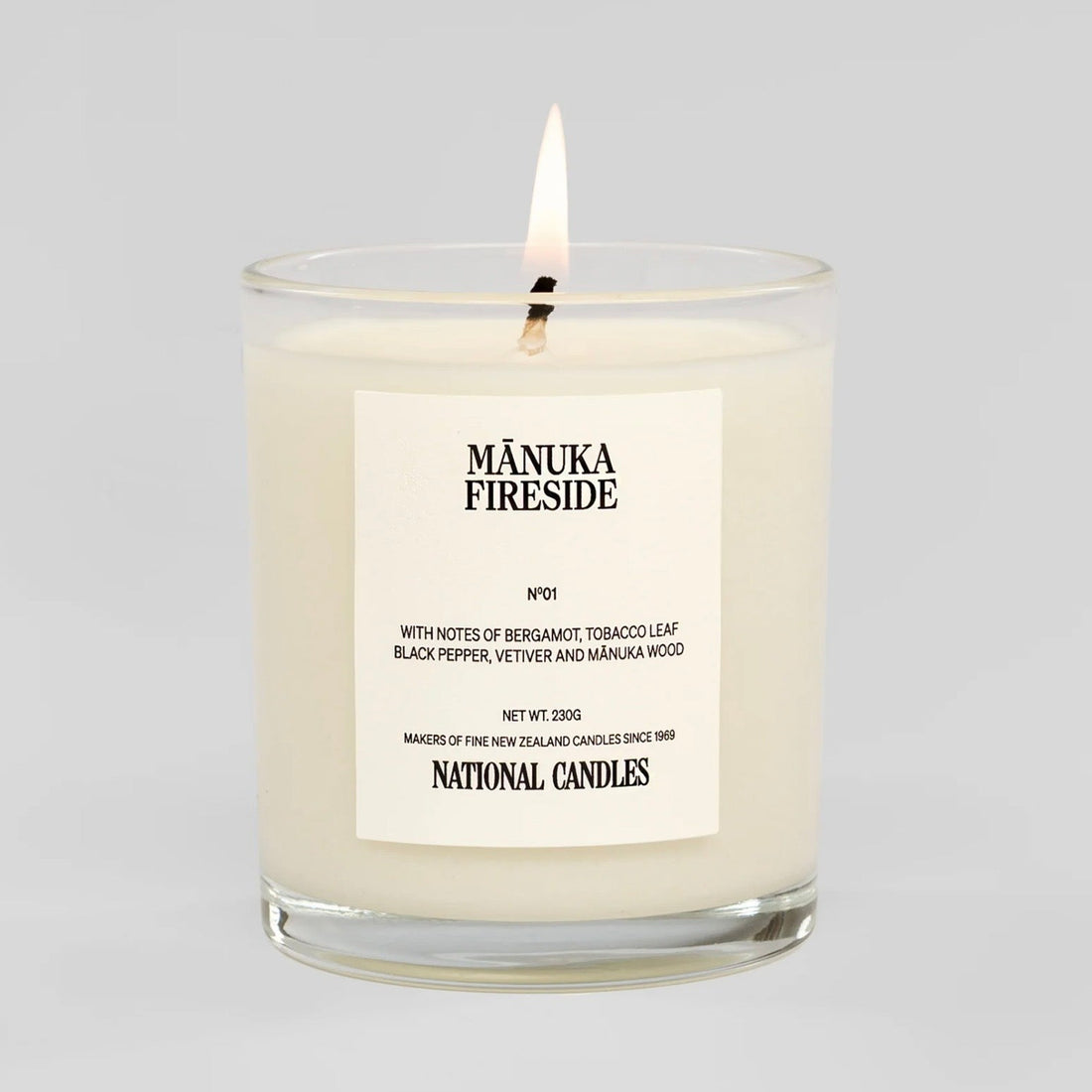 National Candles - Mānuka Fireside Candle - The Flower Crate
