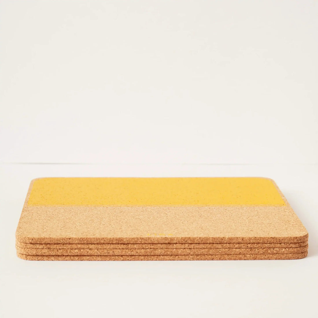 Natural Cork Placemats - Beach Yellow - The Flower Crate
