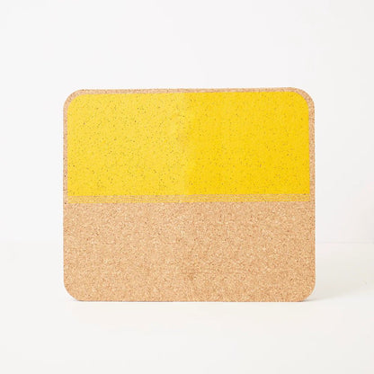 Natural Cork Placemats - Beach Yellow - The Flower Crate