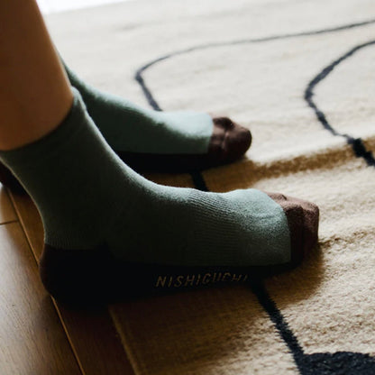 Nishiguchi Kutsushita - Cotton Cashmere Sampo Socks - The Flower Crate
