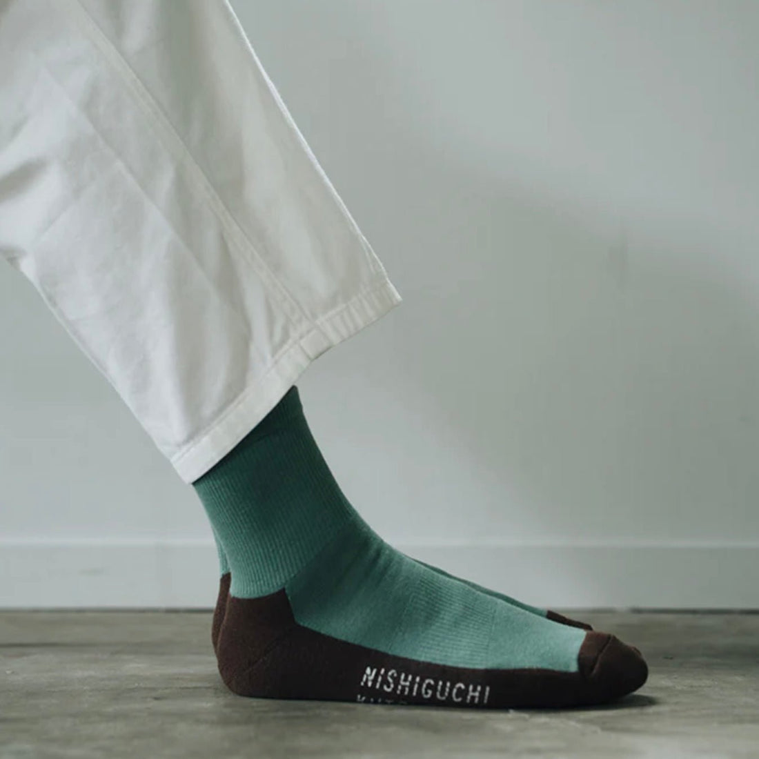 Nishiguchi Kutsushita - Cotton Cashmere Sampo Socks - The Flower Crate