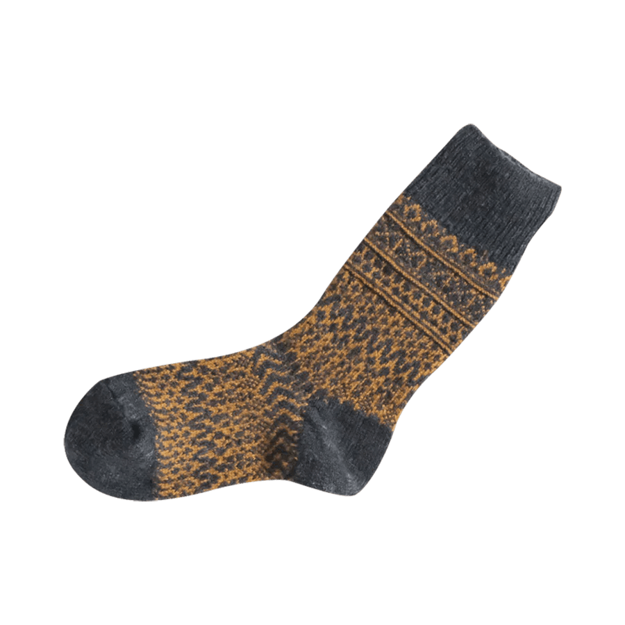 Nishiguchi Kutsushita - Oslo Navy Wool Socks - The Flower Crate