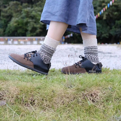 Nishiguchi Kutsushita - Oslo Oatmeal Wool Socks - The Flower Crate