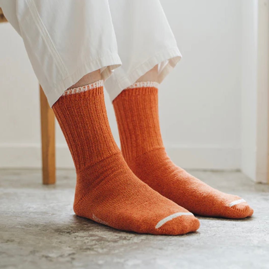Nishiguchi Kutsushita Socks - Silk &amp; Cotton Boston - The Flower Crate