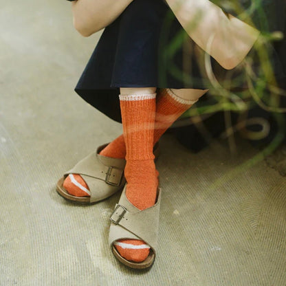 Nishiguchi Kutsushita Socks - Silk &amp; Cotton Boston - The Flower Crate