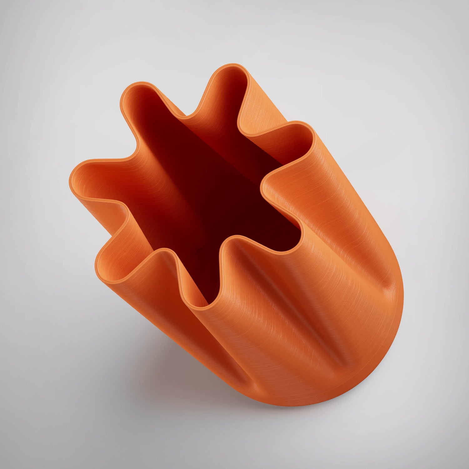 Ooak - Kina 7 Walking Stick Holder, Tangerine - The Flower Crate