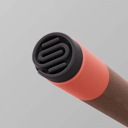 Ooak - Uno Walking Stick, Coral &amp; Walnut - The Flower Crate