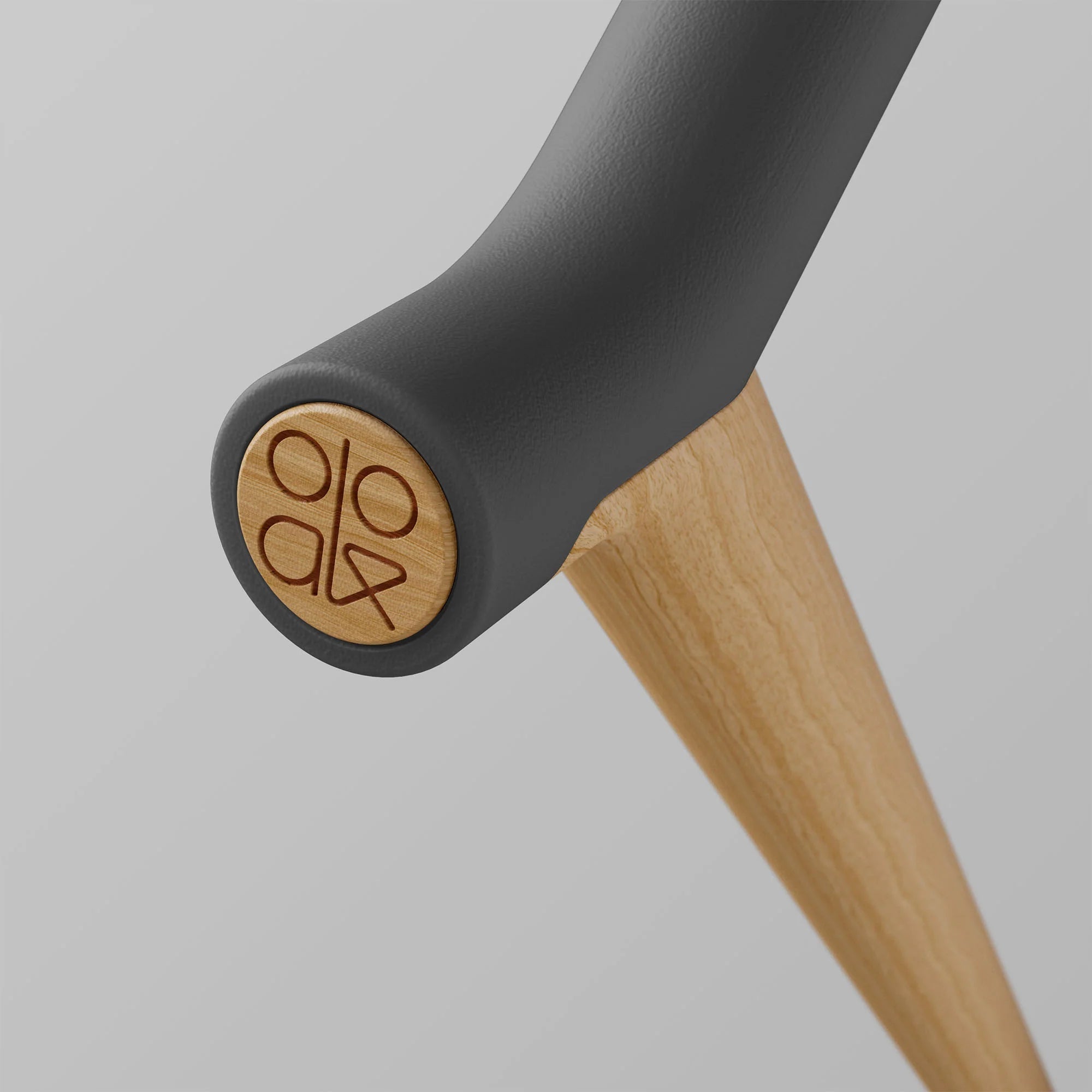Ooak - Uno Walking Stick, Graphite &amp; Oak - The Flower Crate