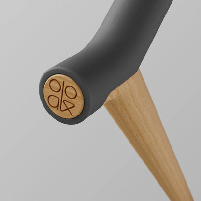 Ooak - Uno Walking Stick, Graphite &amp; Oak - The Flower Crate