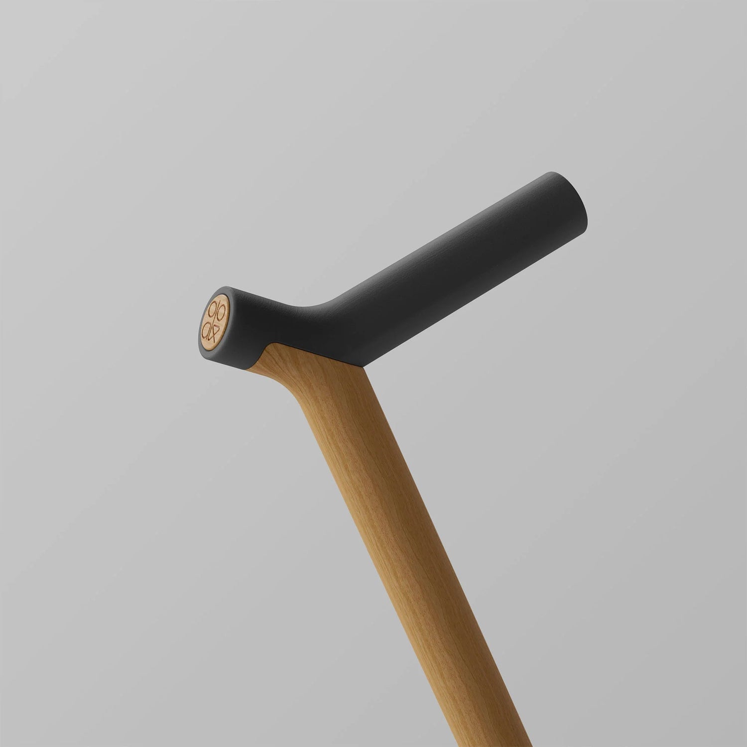 Ooak - Uno Walking Stick, Graphite &amp; Oak - The Flower Crate