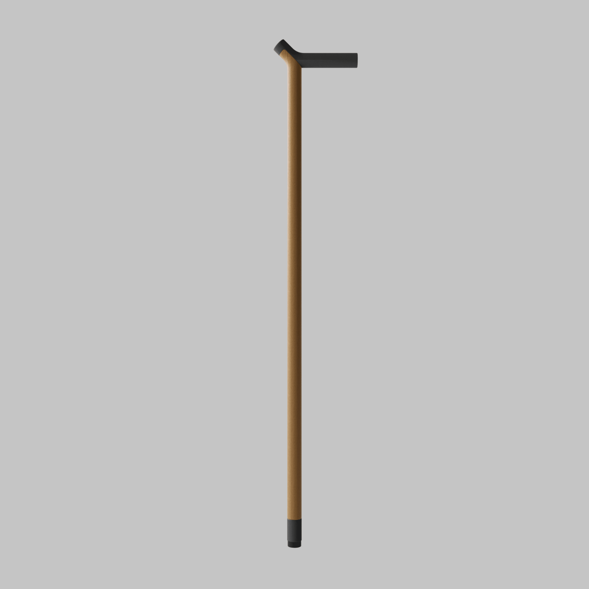 Ooak - Uno Walking Stick, Graphite &amp; Oak - The Flower Crate