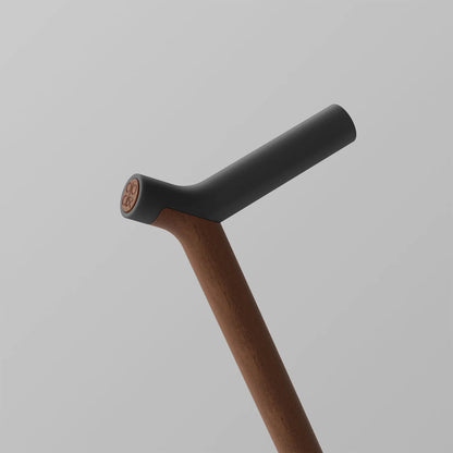 Ooak - Uno Walking Stick, Graphite &amp; Walnut - The Flower Crate