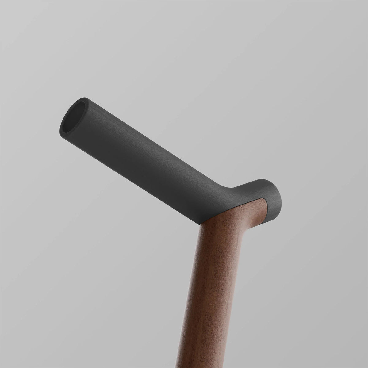 Ooak - Uno Walking Stick, Graphite &amp; Walnut - The Flower Crate