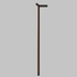 Ooak - Uno Walking Stick, Graphite & Walnut - The Flower Crate
