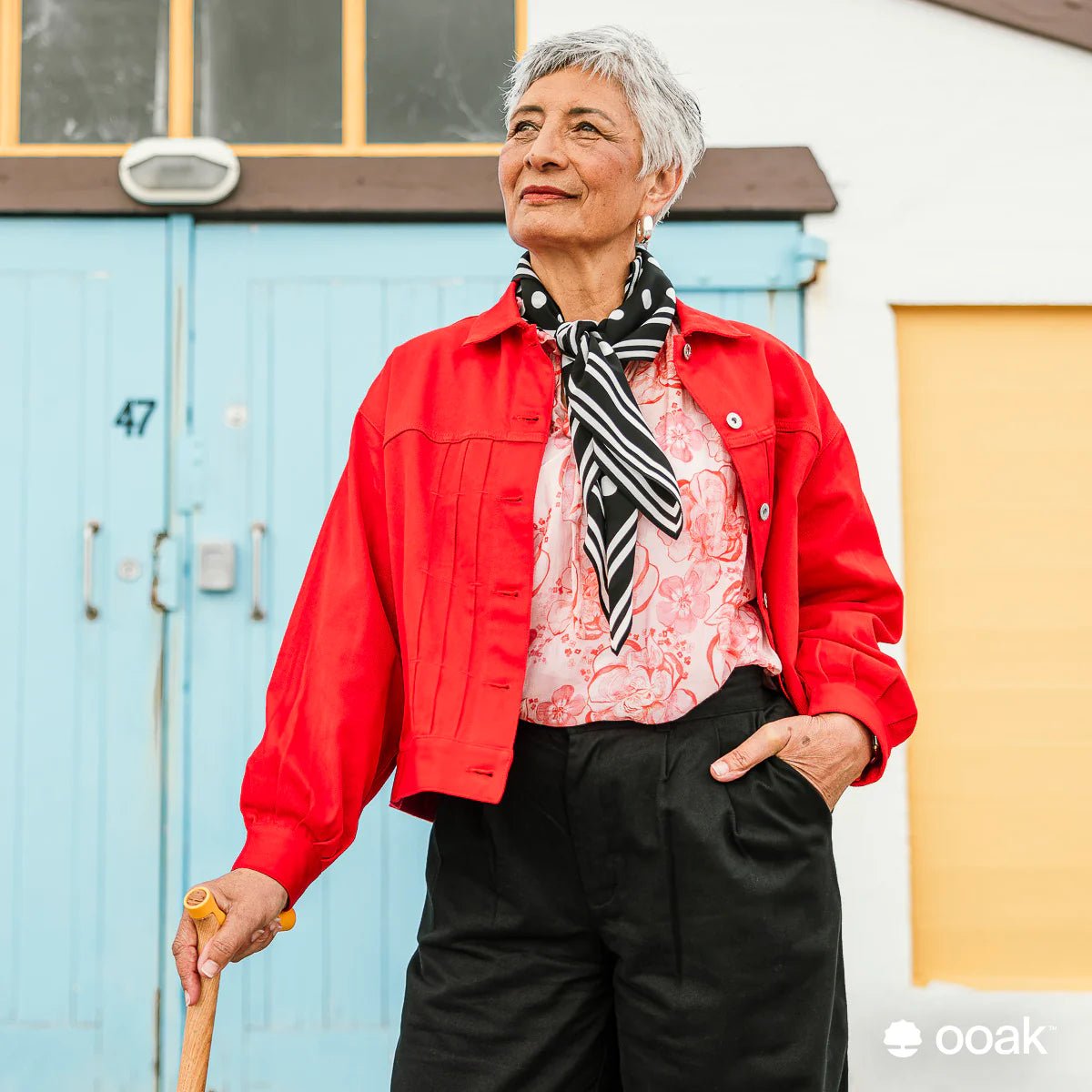 Ooak - Uno Walking Stick, Kōwhai &amp; Oak - The Flower Crate
