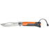 Opinel - No.8 Outdoor Folding Knife, Orange - The Flower Crate