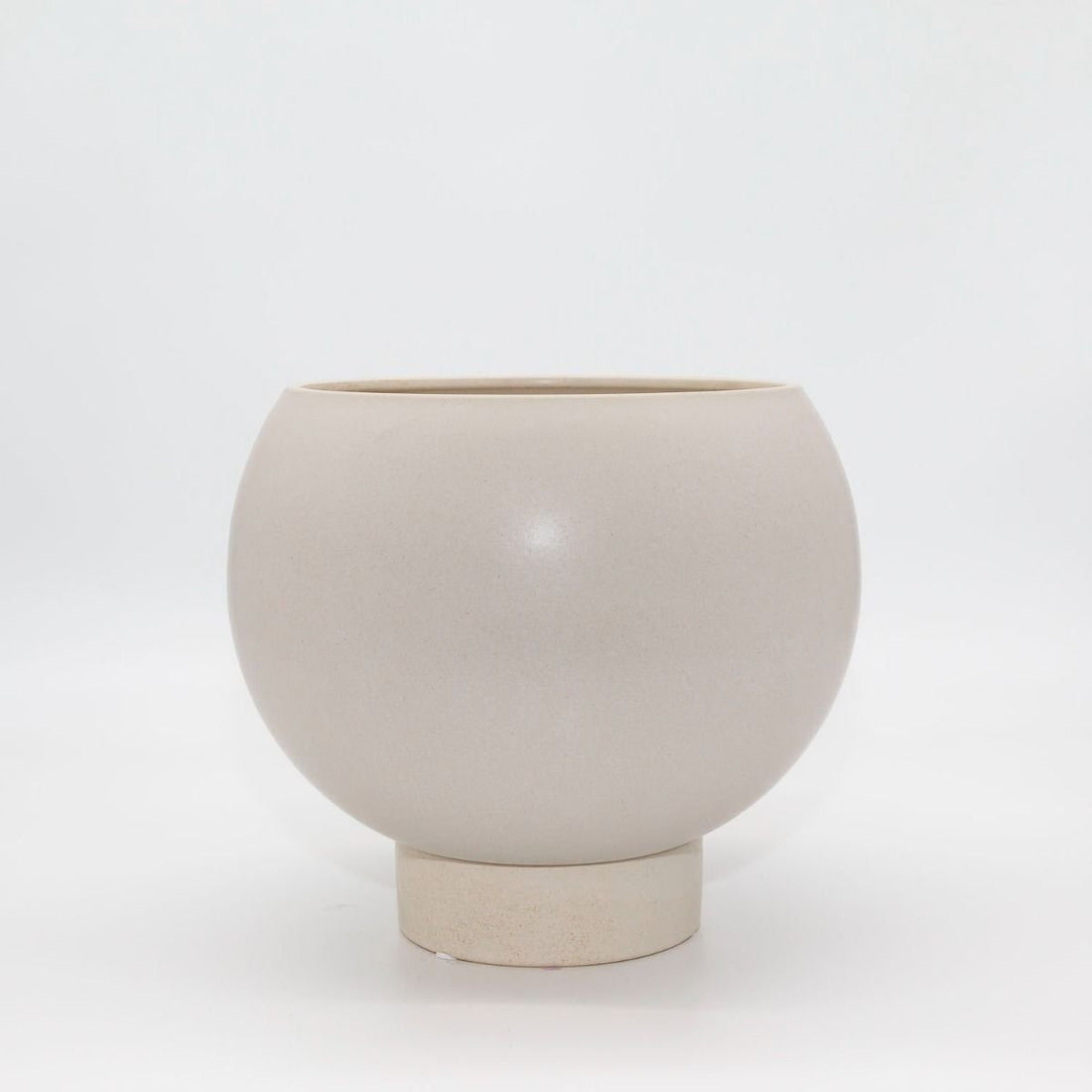 Orbit Plant Pot, Large Oatmeal - The Flower Crate