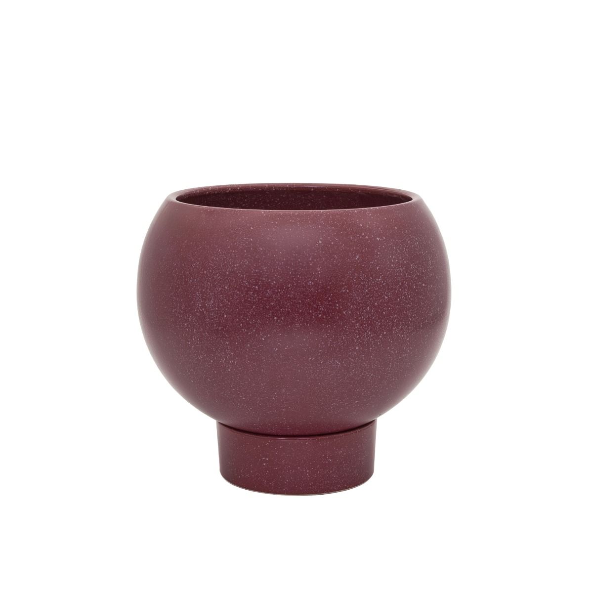 Orbit Plant Pot, Large Ruby - The Flower Crate