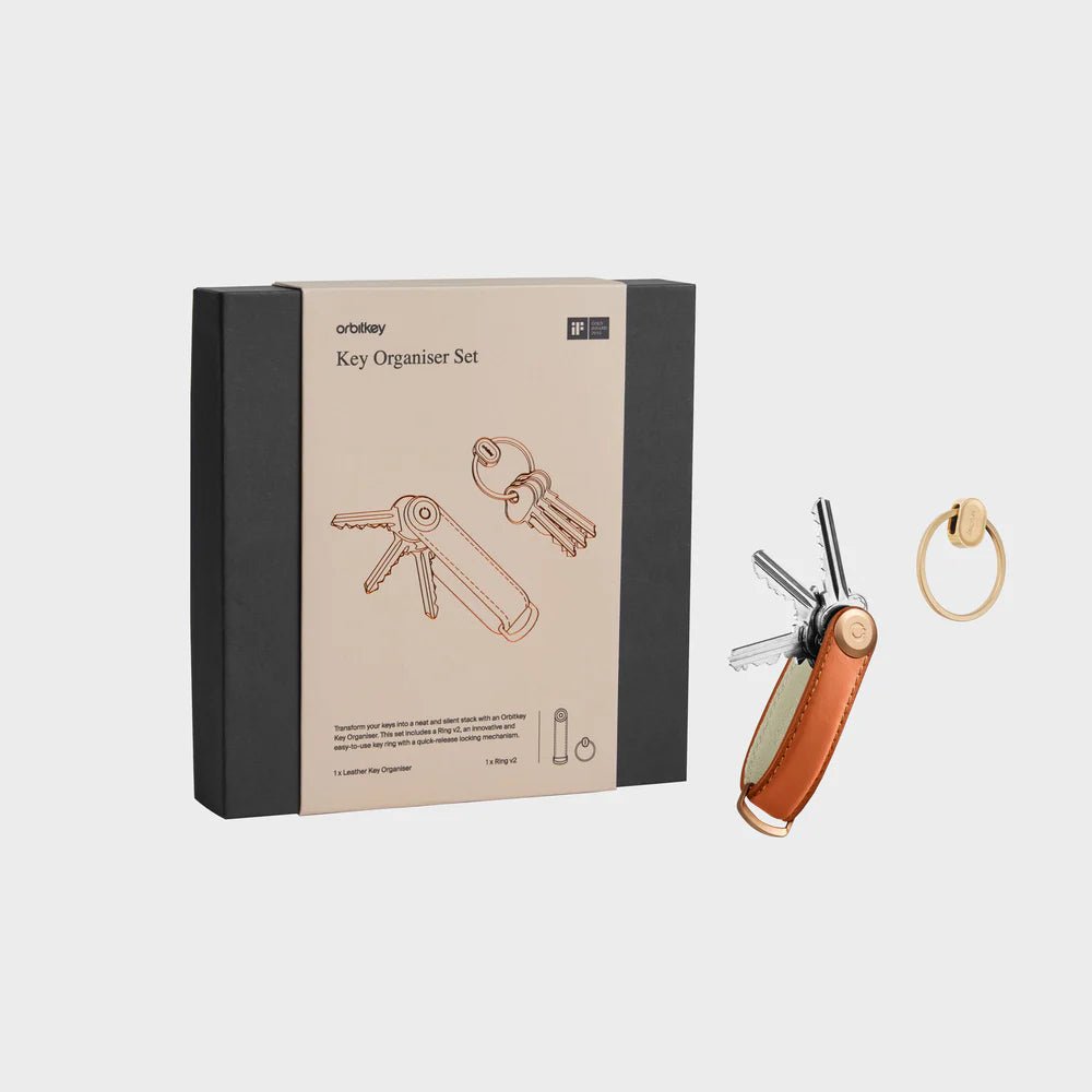 Orbitkey Key Organiser Set - Cognac - The Flower Crate