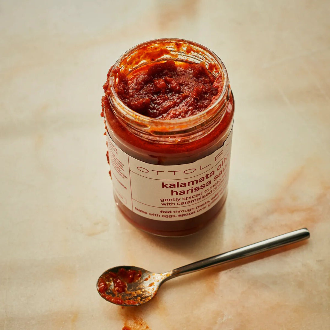 Ottolenghi - Kalamata Olive &amp; Harrisa Sauce - The Flower Crate