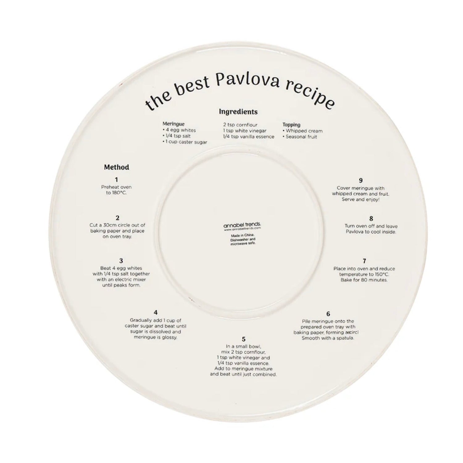 Pavlova Serving Plate - The Flower Crate