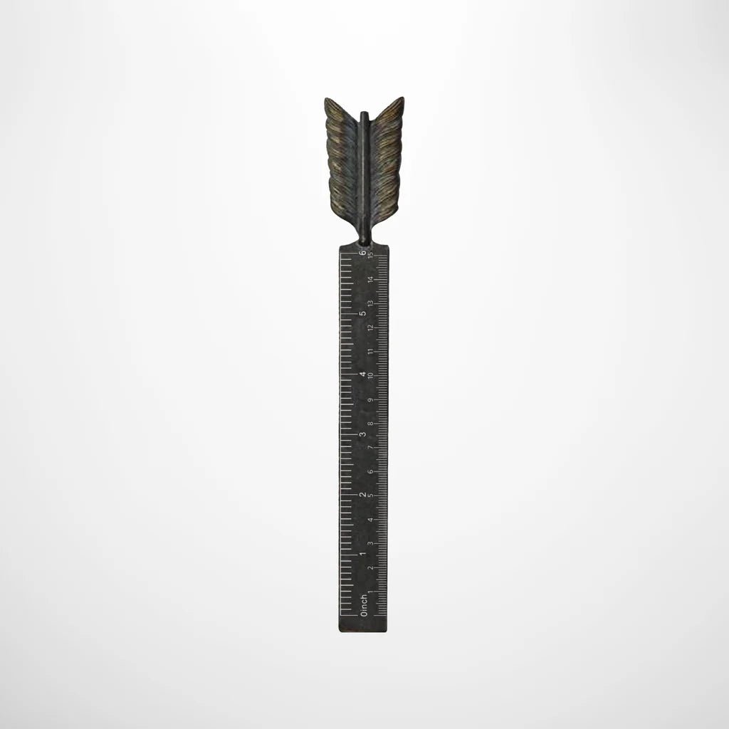 Arrow Metal Ruler Pewter Style Arrow - The Flower Crate