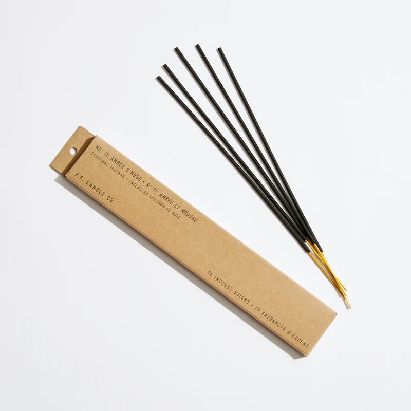 P.F Candle Co - Amber &amp; Moss Incense - The Flower Crate