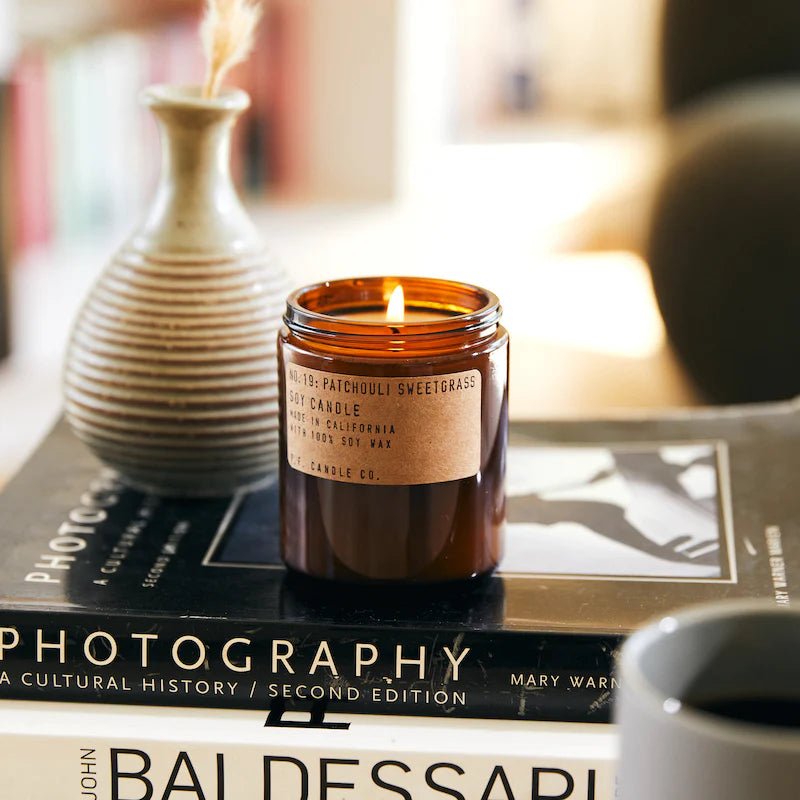 P.F Candle Co - Patchuli Sweetgrass - The Flower Crate