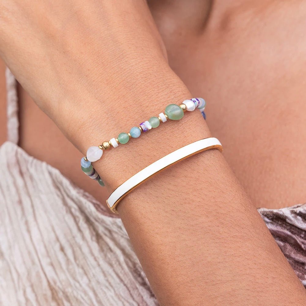 Pig &amp; Hen - Tellaro Brontide Mosaic Bracelet - The Flower Crate