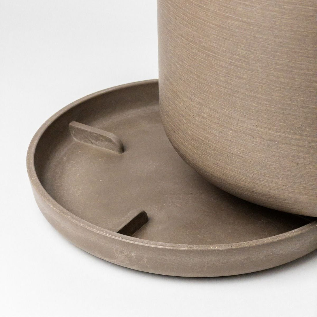 Portland Pot - Recycled Plastic, Beechwood - The Flower Crate